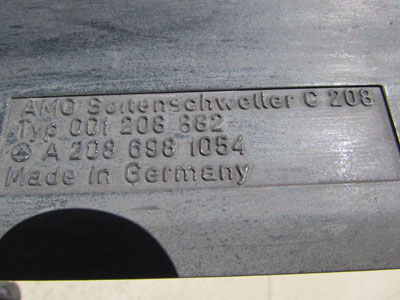 AMG Side Skirt Rocker Panel, Right A2086981054 W208 CLK320 CLK430 CLK55 AMG4
